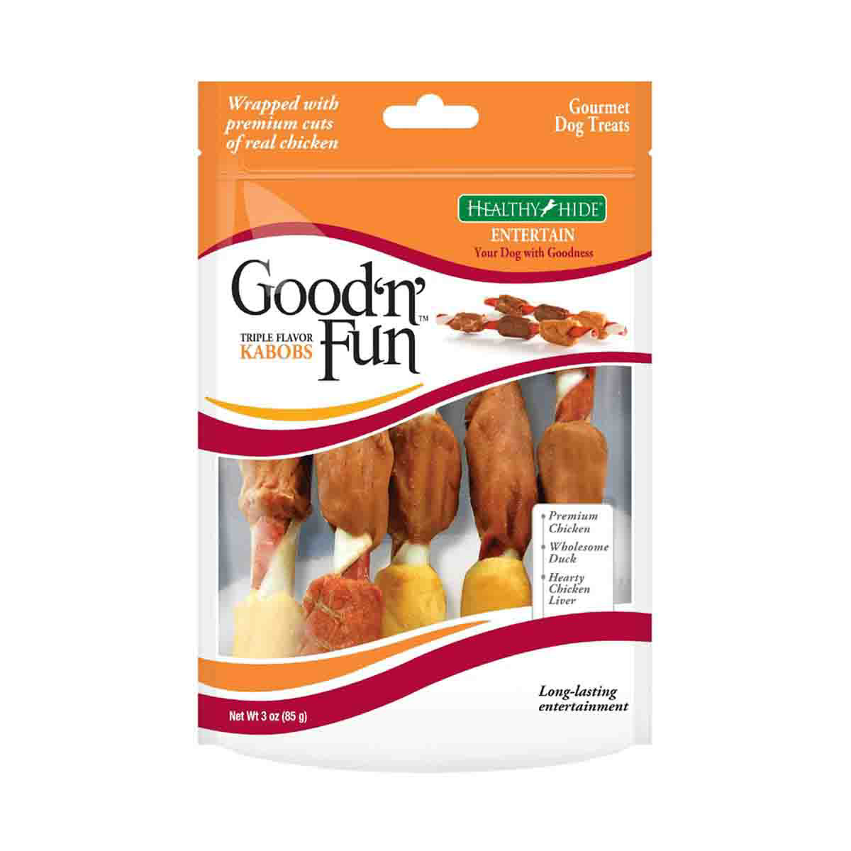 Healthy Hide Good N Fun Triple Flavor Kabob Treat 4 oz