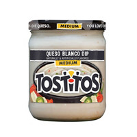 Tostitos Medium Dip Queso Blanco Naturally & Artificially Flavored, 15 oz
