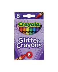 Crayola Glitter Crayons, 8 ct