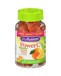 Vitafusion Power C Natural Orange Flavor Gummy Vitamins Dietary Supplement, 63 ct Bottle