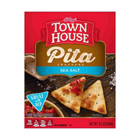 Kellogg's Town House Pita Crackers, Sea Salt, Ready to Dip Snacks, 9.5oz Box