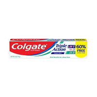 Colgate Triple Action Toothpaste, Mint, 2.5oz. + 60% Free