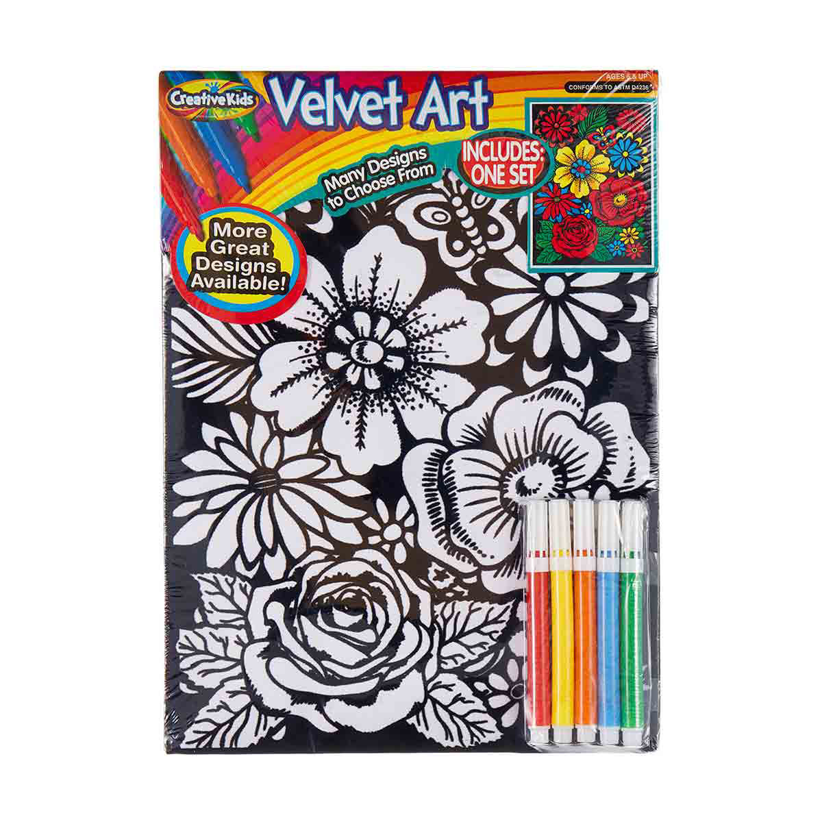 Creative Kids Velvet Art Coloring Activity Set