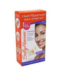 Sally Hansen Hair Remover Wax Strip Kit for Face, 18 ct
