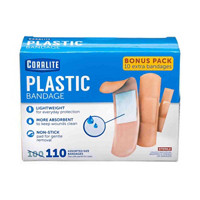 Coralite Plastic Bandages, 110 Count
