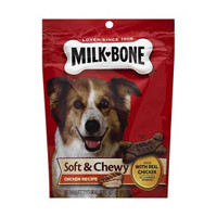 Milk-Bone Soft & Chewy Chicken Recipe Dog Snacks, 2.7 oz.