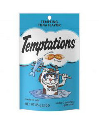 Whiskas Temptations Classic Treats for Cats, Tempting Tuna Flavor, 3 oz