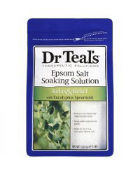 Dr Teal's Epsom Salt Soaking Solution with Eucalyptus & Spearmint, 3 lbs
