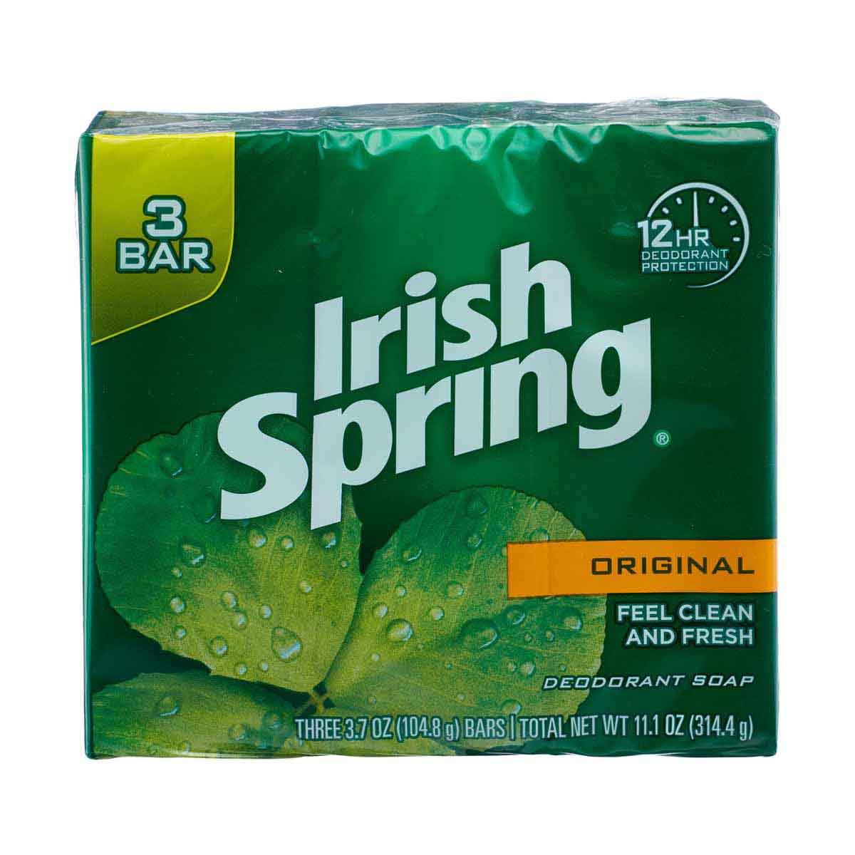 Irish Spring Original Clean Deodorant Bar Soap, Pack of 3