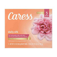 Caress Daily Silk Beauty Bar Soap 3.15 oz 3 Bars