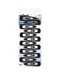 Scunci Effortless Beauty Snap Clips, Black, 12 Count