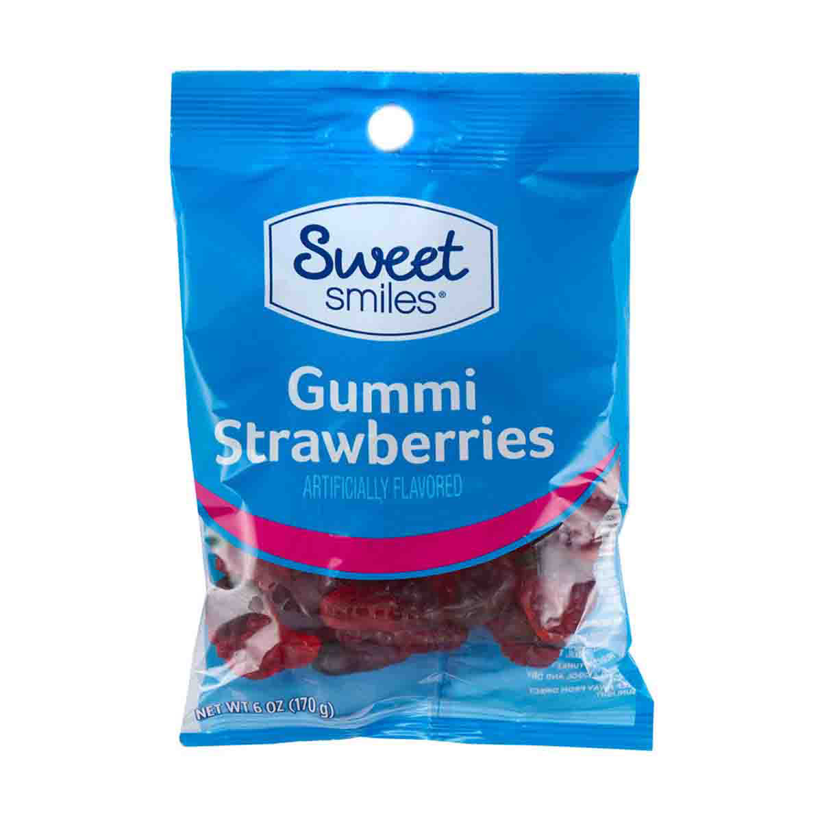 Sweet Smiles Gummi Strawberries, 4.5 oz