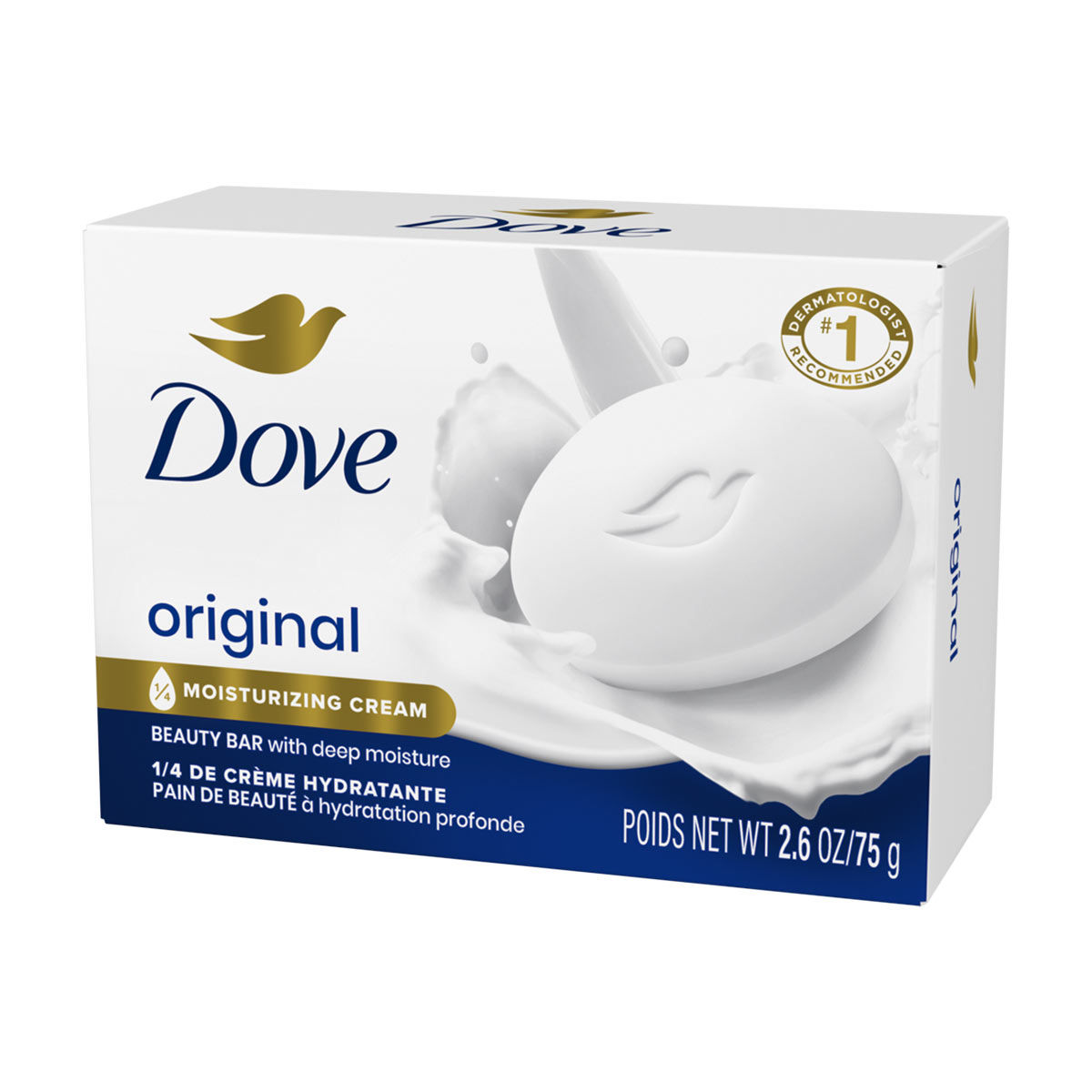 Dove 61073 2.65 oz. White Beauty Bar Bath Soap - 36/Case