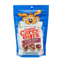 Canine Carry Outs Steak Bites Beef Flavor Dog Treats, 4.5 oz