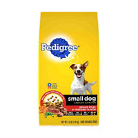 PEDIGREE Small Dog Complete Nutrition Adult Dry Dog Food Grilled Steak and Vegetable Flavor Dog Kibble, 3.5 lb. Bag