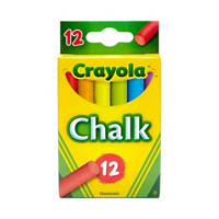 Crayola Nontoxic Chalk, 12 Count