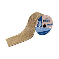 Crafter's Closet 2.5" Wide Natural Burlap Ribbon, 5 Feet