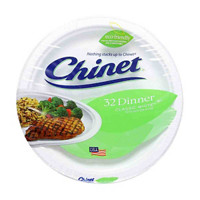 Chinet Classic White Dinner Plates, 32 Count