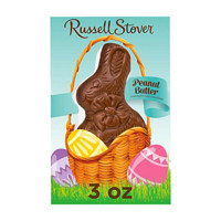 Russell Stover Peanut Butter Milk Chocolate Easter Bunny, 3 oz