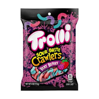 Trolli Sour Brite Crawlers Very Berry Gummy Worms, 4 oz.