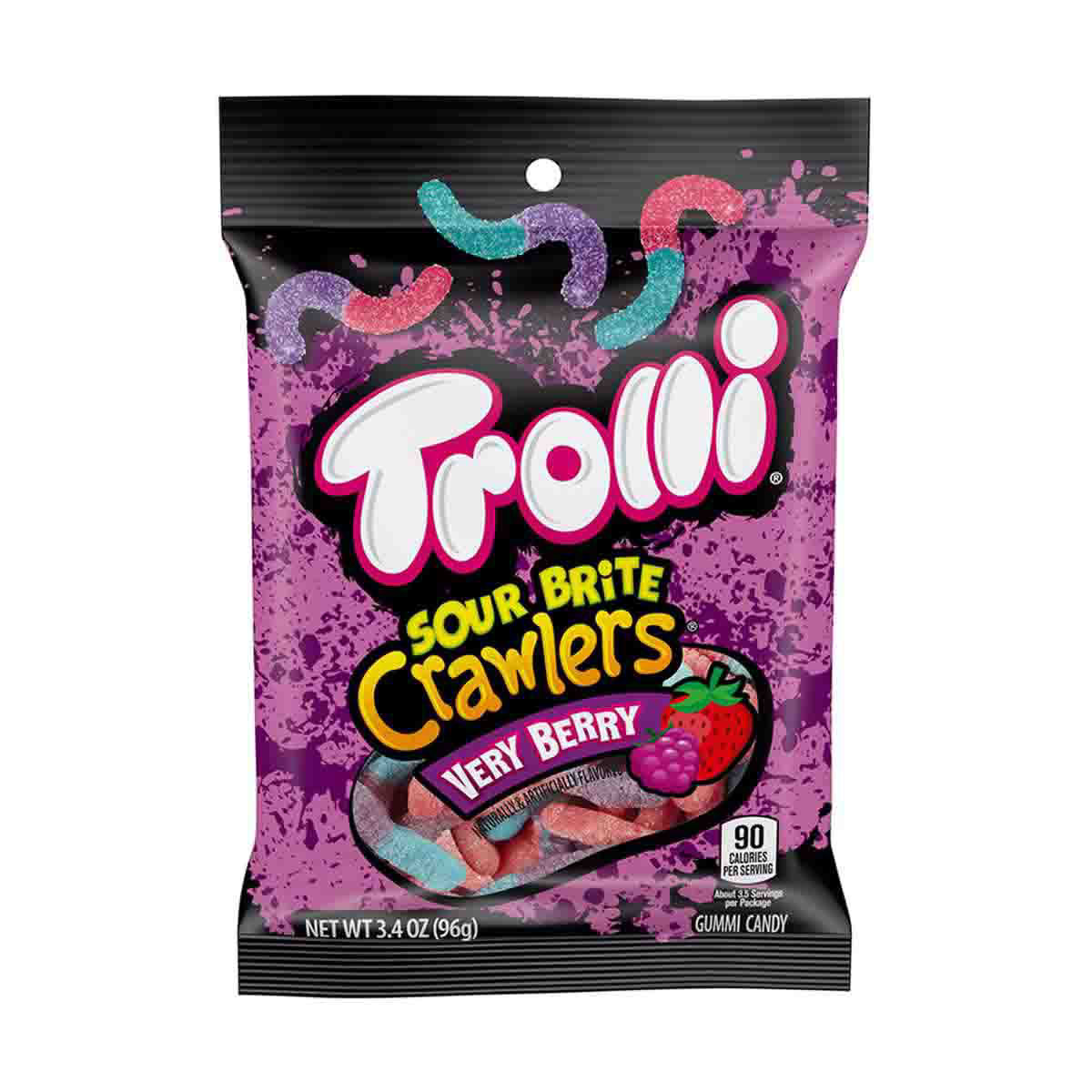 Trolli Sour Brite Crawlers Very Berry, 3.4 oz