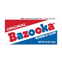 Bazooka Original Bubble Gum, 4 oz.