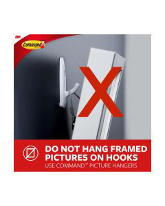 Command Small Wire Hooks, 3 Hooks, 4 Strips