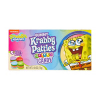 Nickelodeon SpongeBob Squarepants Gummy Krabby Patties Candy Theater Box, 2.54 oz.