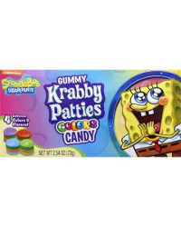 Frankford Spongebob Krabby Patties Gummy Candy Theatre Box, 2.54 oz
