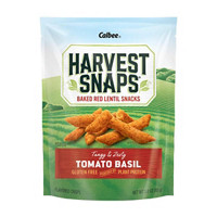 Harvest Snaps Tomato Basil Baked Red Lentil Snacks,