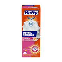 Hefty Ultra Strong 13 Gallon Tall Kitchen Trash Bags - Tropical Paradise, 25 ct