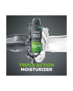 Dove Men +Care Extra Fresh Antiperspirant Deodorant Dry Spray, 3.8 oz