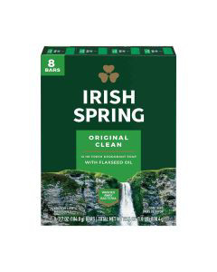 Irish Spring Original Clean Deodorant Bar Soap, 8 ct