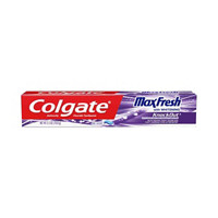 Colgate Max Fresh Knockout Toothpaste with Mini Breath Strips, Electric Mint, 2.5 oz.