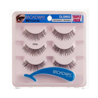 Broadway Lightweight Eyelashes, Triple Pack, Flirty