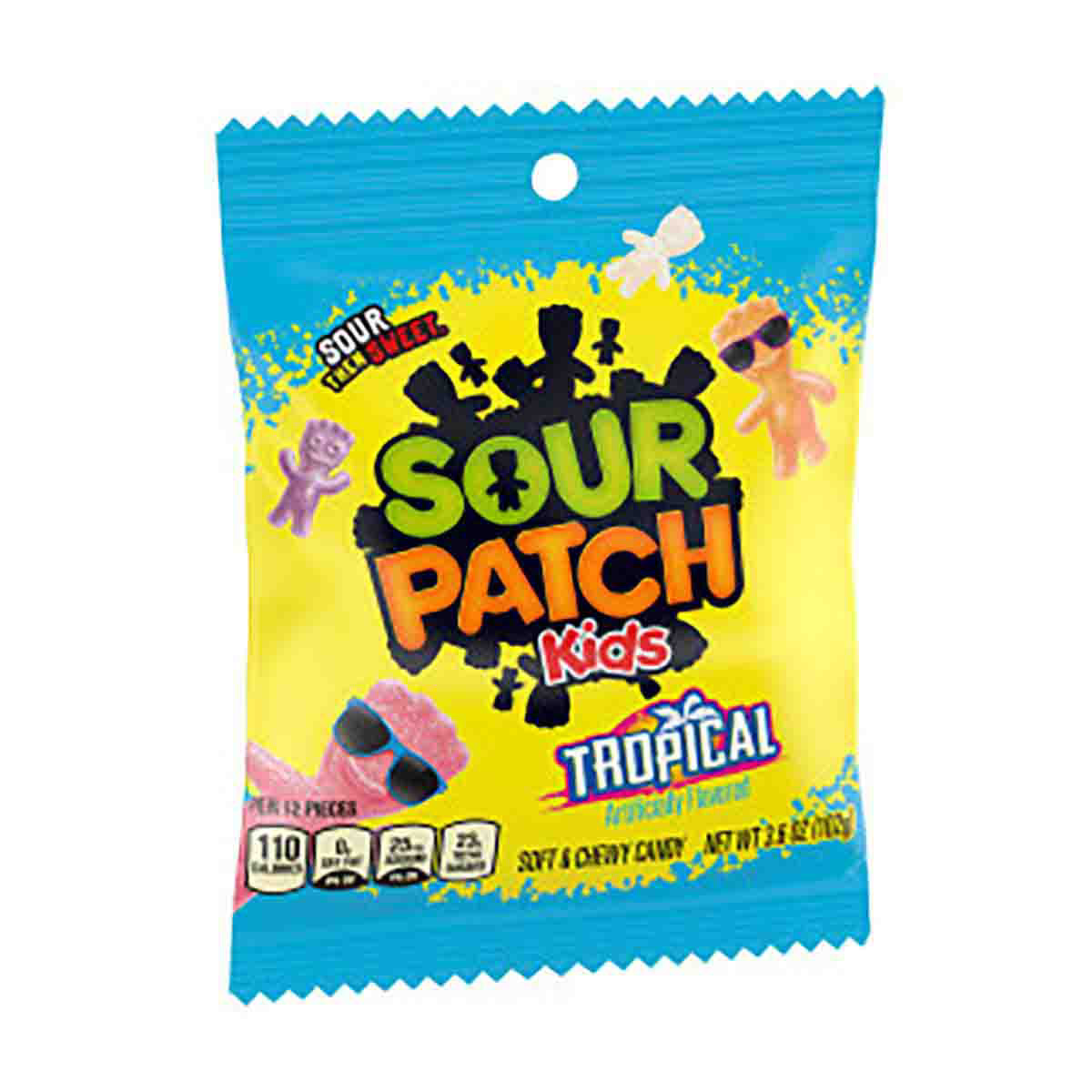 Sour Patch Kids Tropical Peg Bag, 3.6 oz