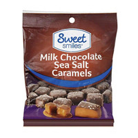 Sweet Smiles Milk Chocolate Sea Salt Caramels, 3 oz
