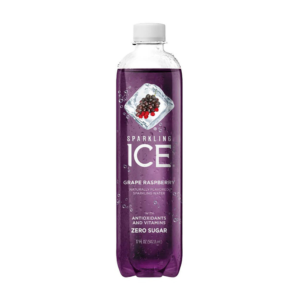 Sparkling Ice Grape Raspberry Flavored Sparkling Water, 17 fl oz