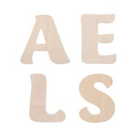 ArtSkills Wooden Letters A, E, L, S