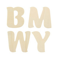 ArtSkills Wooden Letters B, M, Y, W