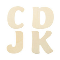 ArtSkills Wooden Letters C, D, J, K