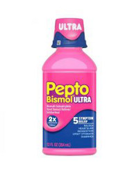 Pepto Bismol Ultra Upset Stomach Reliever and Antidiarrheal Liquid, 12 fl oz