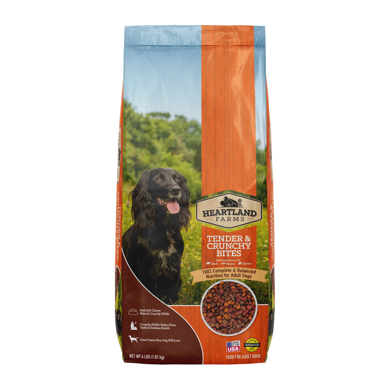 Heartland Farms Tender & Crunchy Bites Dog Food, 3.5 lbs 