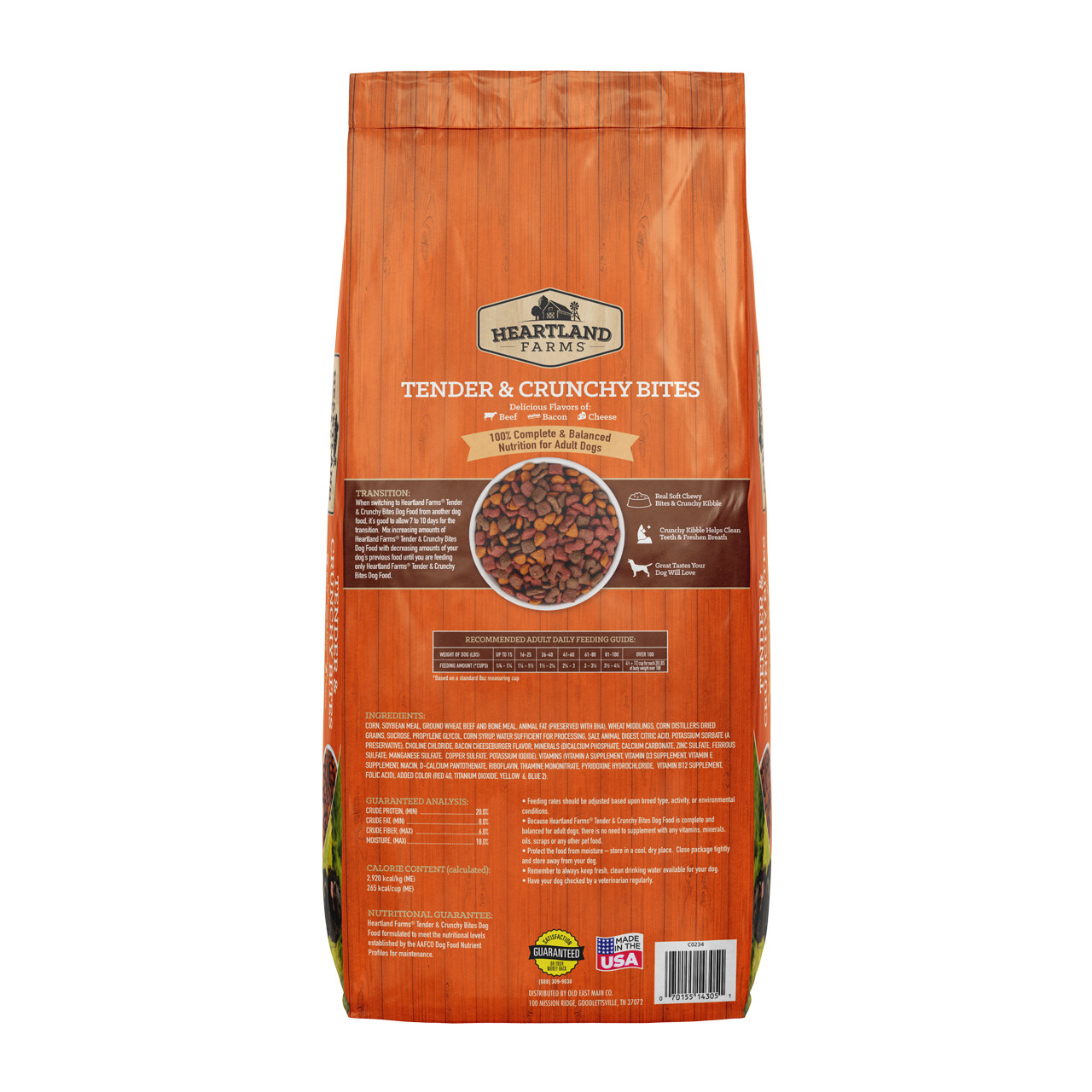 Heartland Farms Tender & Crunchy Bites Dog Food, 3.5 lbs 