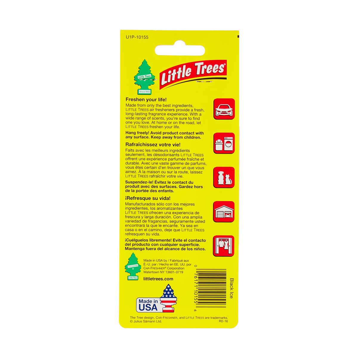 Little Trees Black Ice Air Freshener, 1 Count