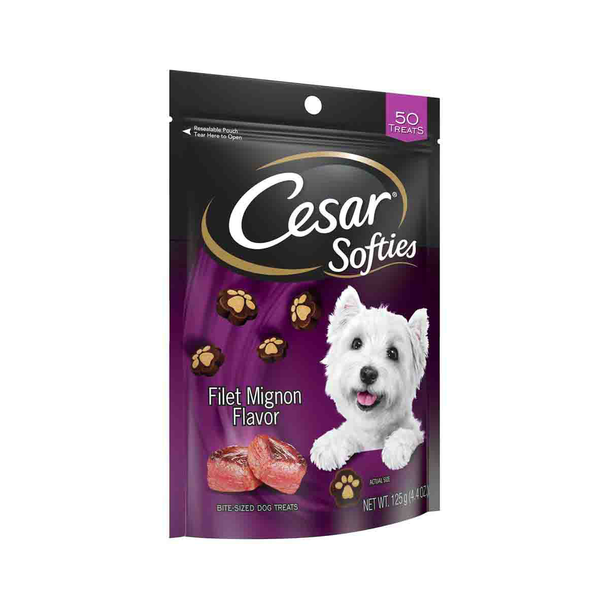 Cesar Softies Filet Mignon Dog Treats, 4 oz. Bag