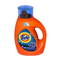 Tide Ultra Oxi Liquid Detergent, 24 Loads, 37 oz.