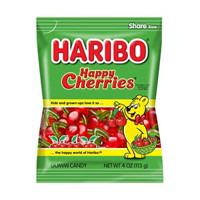 Haribo Happy Cherries Gummy Candy, 4 oz.