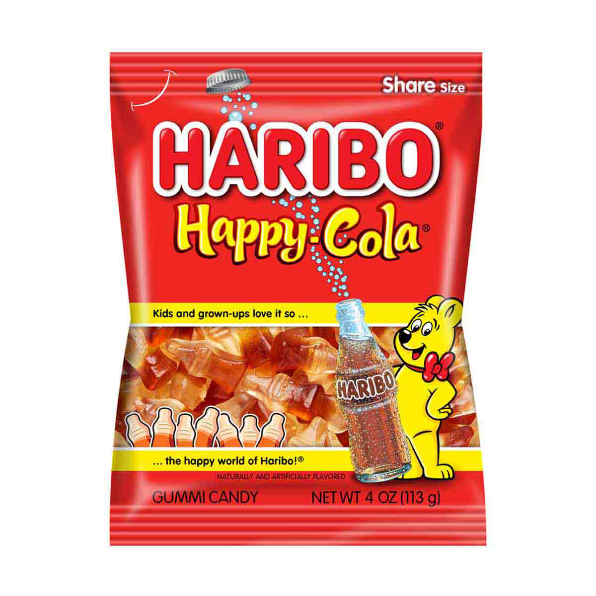 Haribo Happy Cola Gummy Candy, 4 oz.