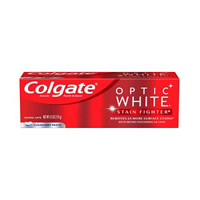 Colgate Optic White Stain Fighter Teeth Whitening Toothpaste, Clean Mint Paste, 4.2oz.